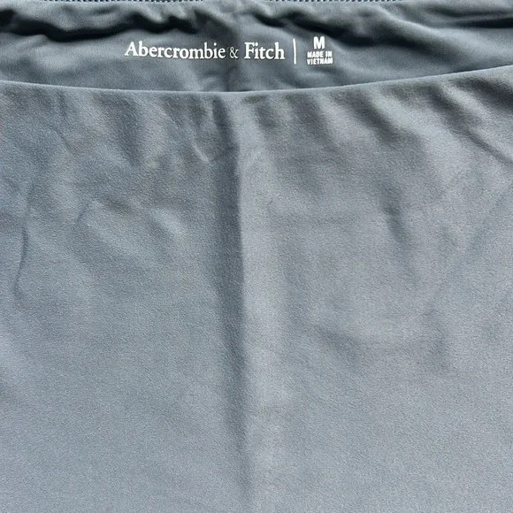 Abercrombie Soft Matte Seamless Slash Top in muted blue - Picture 2 of 4